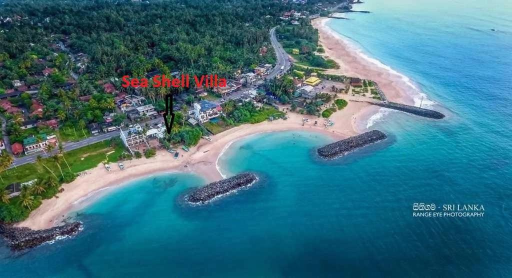 Sea Shell Villa Hikkaduwa 2 Separate Cabanas Ocean Front Villa Екстер'єр фото